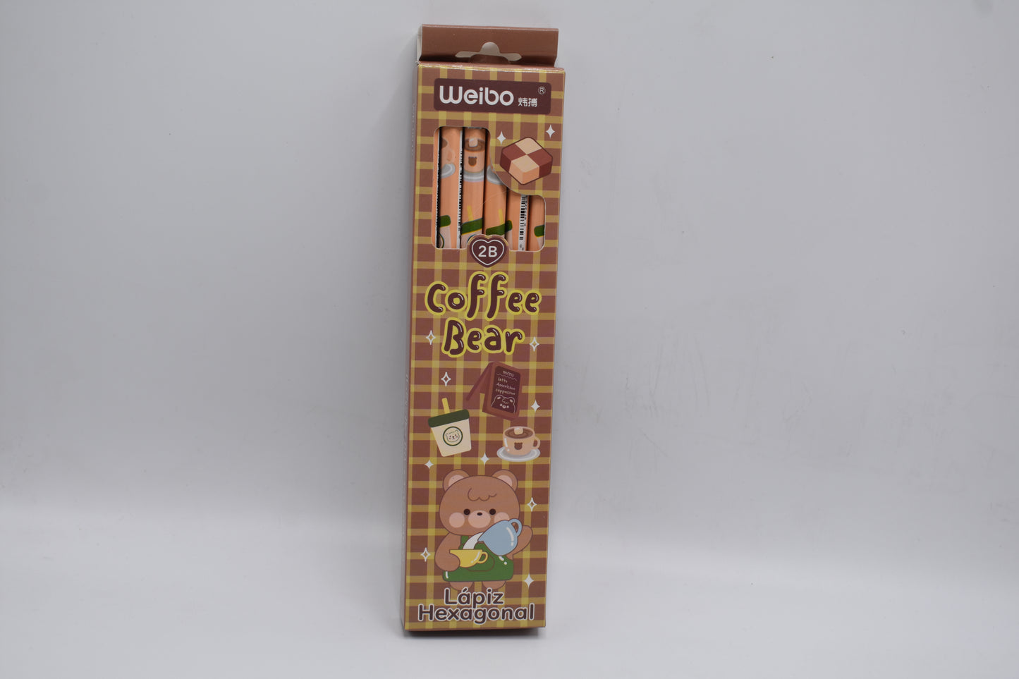 Childrens cute coffee bear 2B pencil