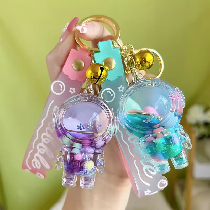 Luminous acrylic into the oil jelly beans bunny keychain