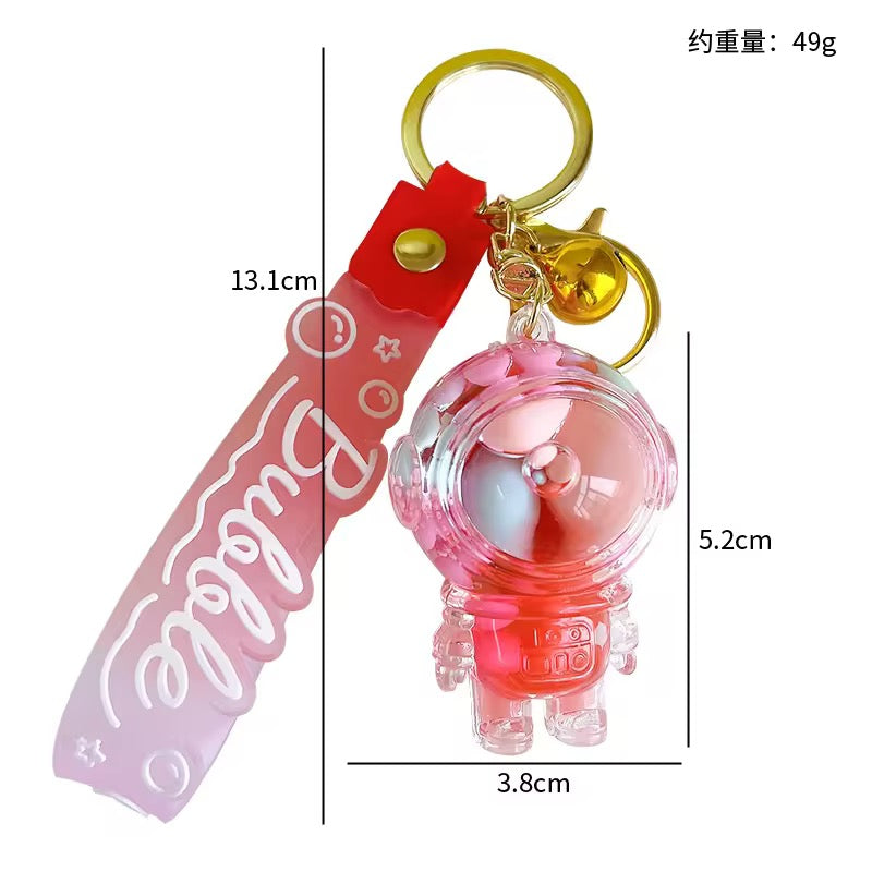 Luminous acrylic into the oil jelly beans bunny keychain