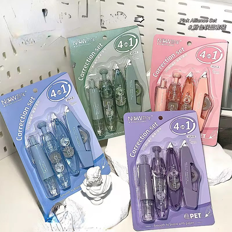 4-in-1 durable smooth Correction tape