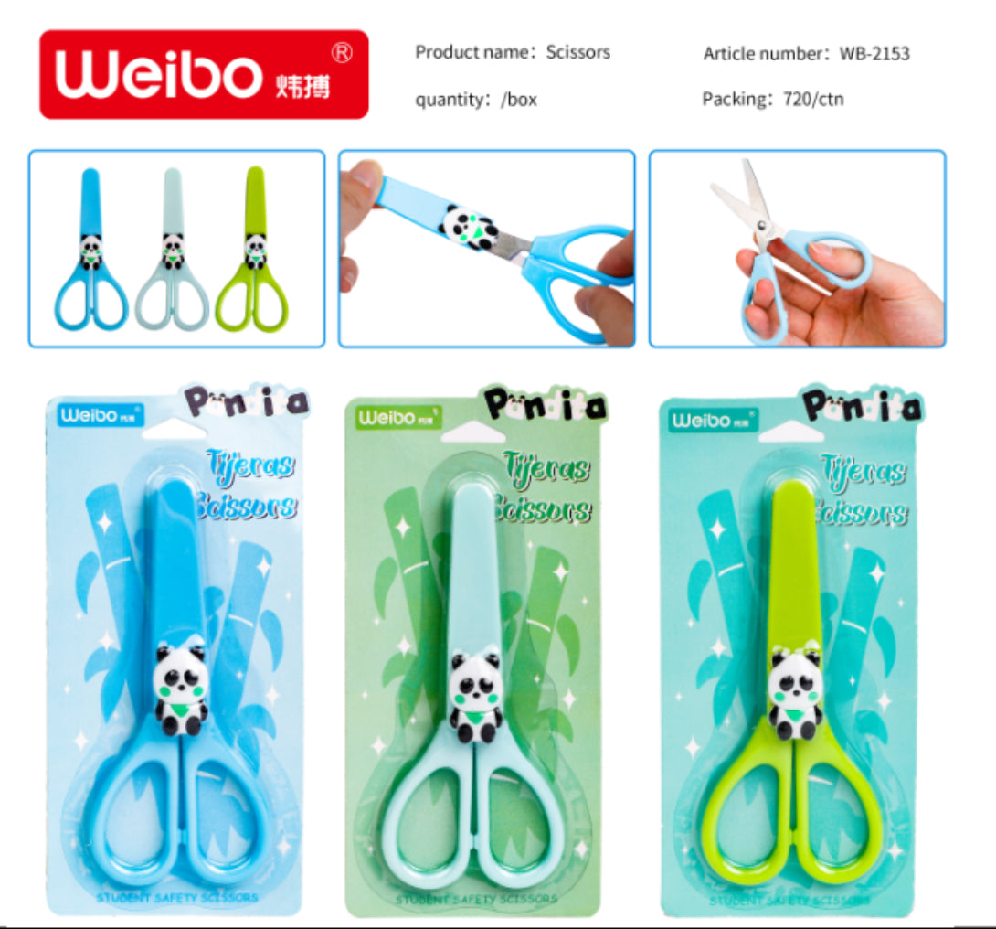 Panda theme childrens scissors
