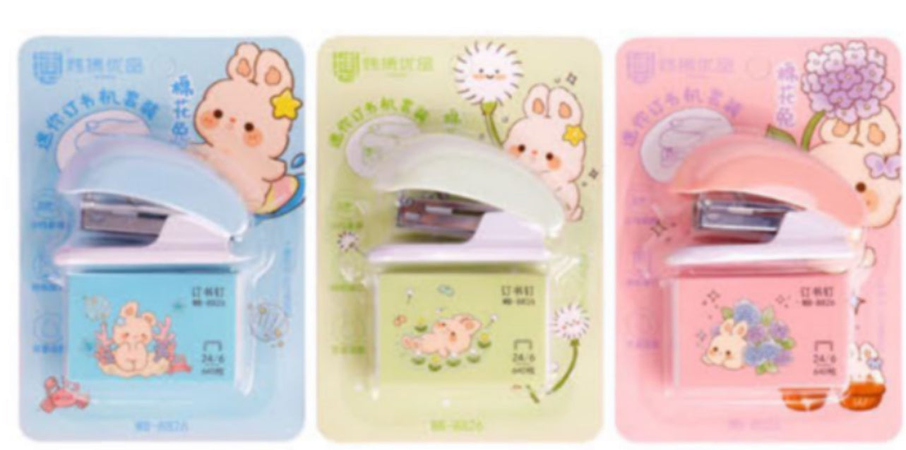 Cute mini morandi color theme stapler