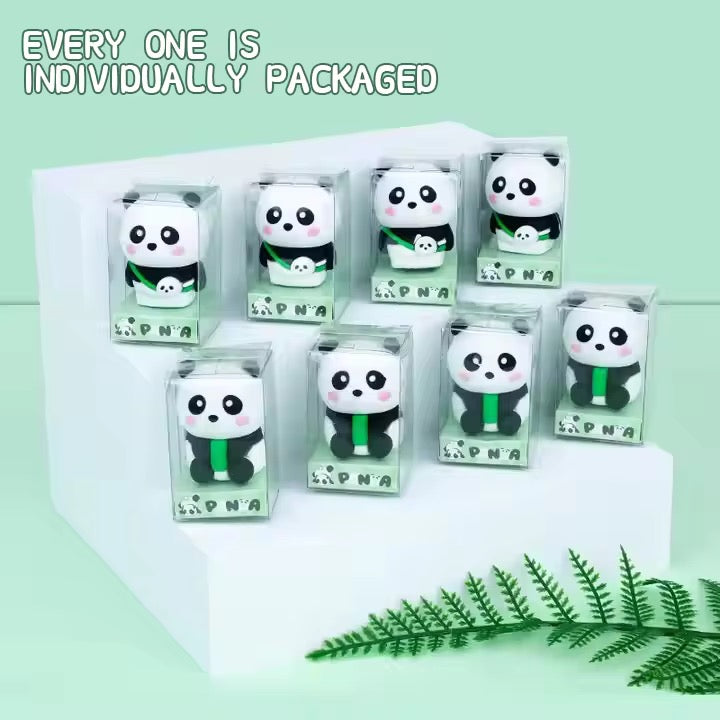 Cartoon panda shape pencil sharpners