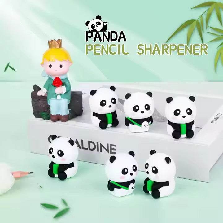 Cartoon panda shape pencil sharpners