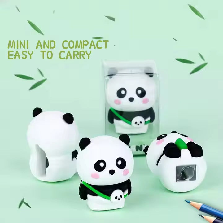 Cartoon panda shape pencil sharpners