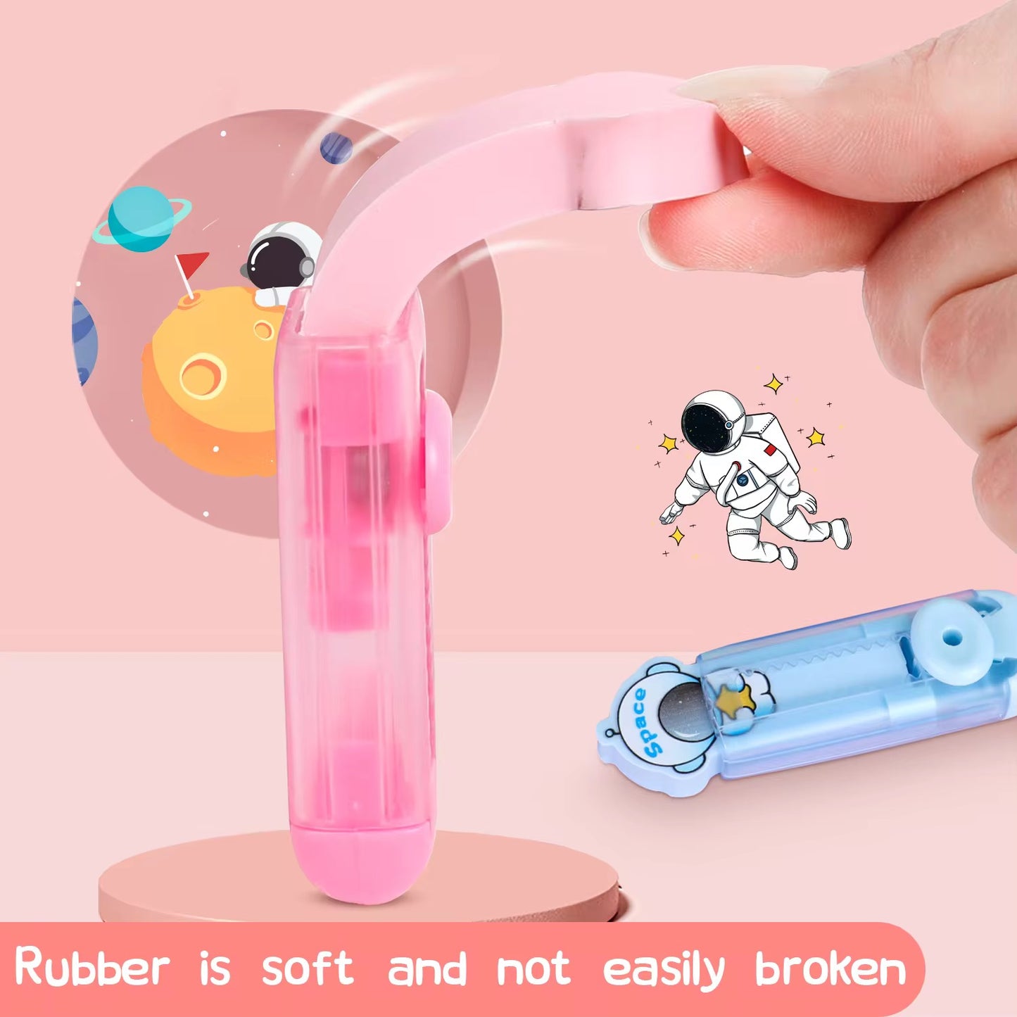 Cutter shape cute astronaut eraser