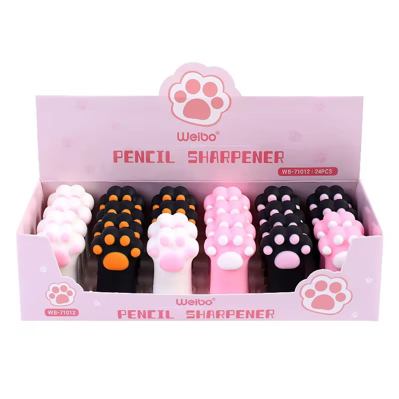 Kawaii cat paw pencil sharpners