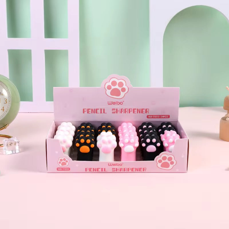 Kawaii cat paw pencil sharpners