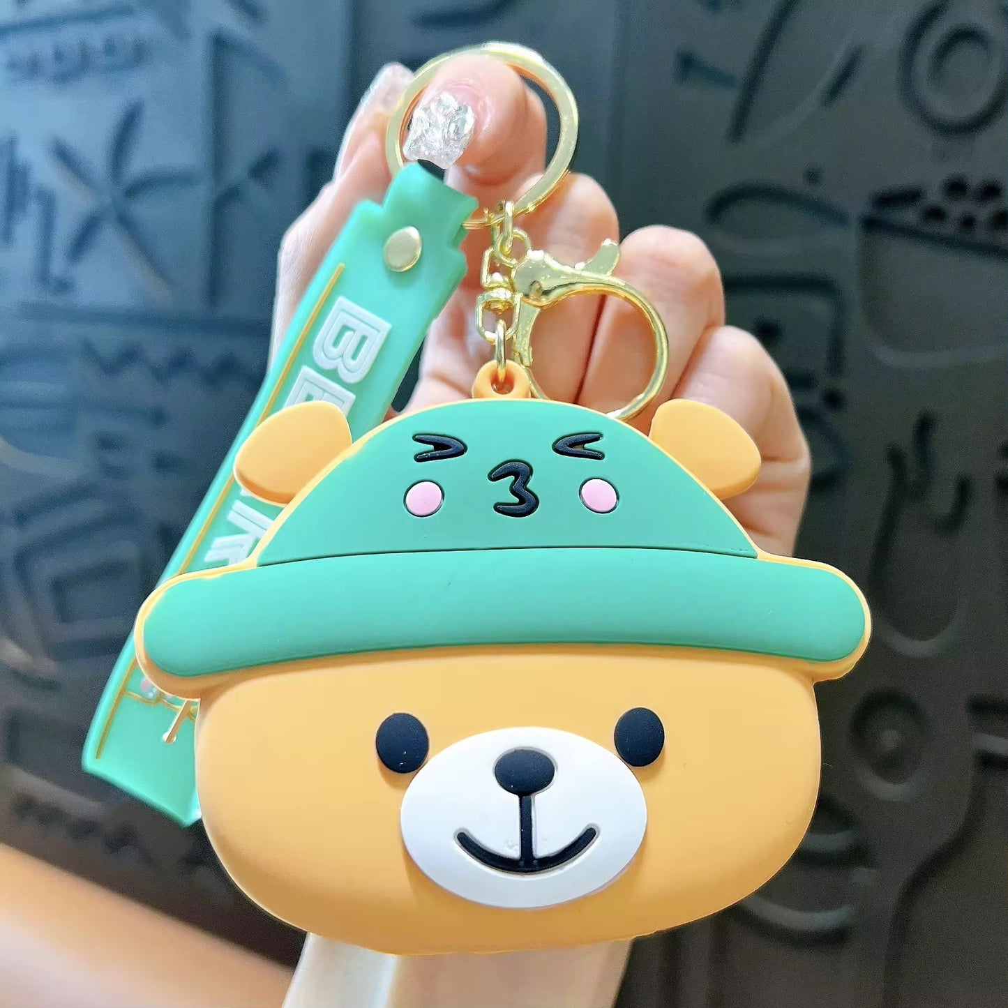 Mini coin purse silicon pouch bag pendanat
