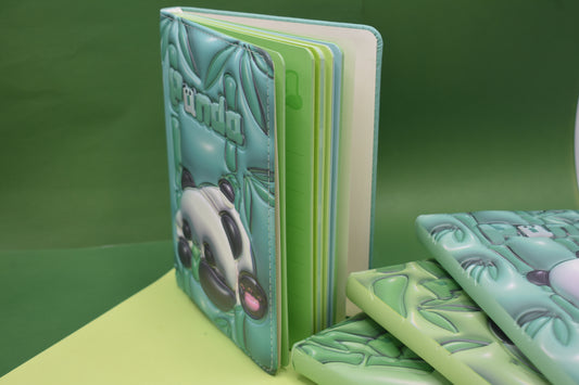 Panda engraved notebook