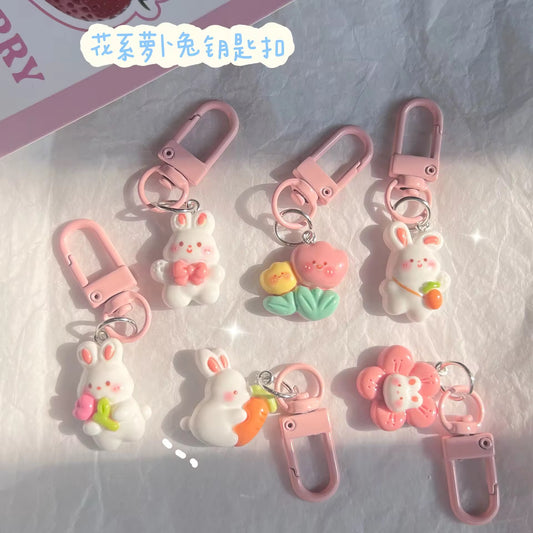 Kawaii rabbit small keychain