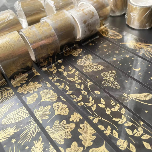 Butterfly feather leaves decorative adhesive tape
