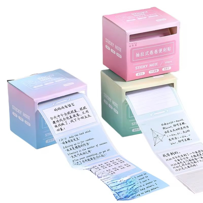 256 piece set kwaii pull out design sticky notes