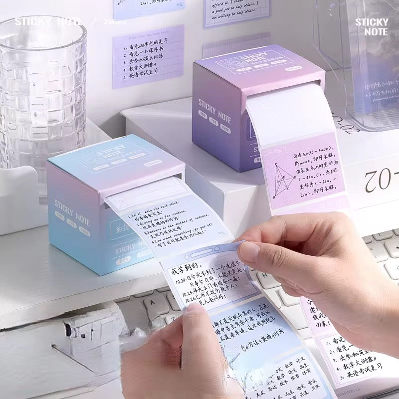 256 piece set kwaii pull out design sticky notes