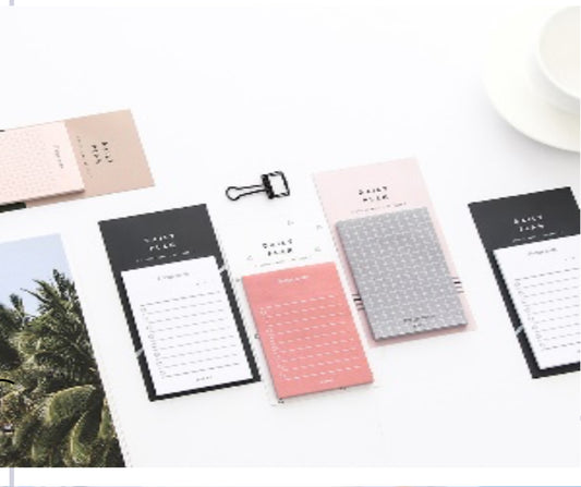 Creative work plan kraft sticky notes