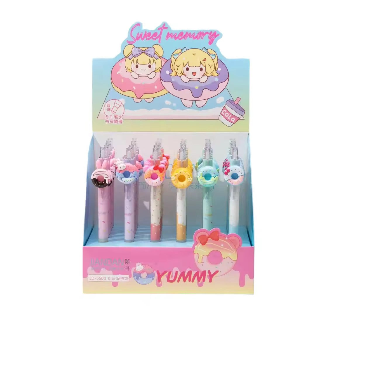 Kwaii creative donut gel pens