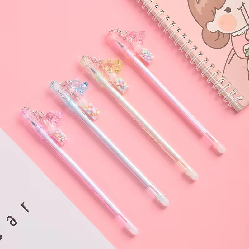 Kwaii cartoon bear bottle pen