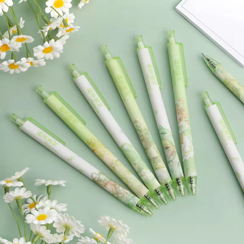 6 pcs 0.mm Creative Matcha Girls Gel ink pen