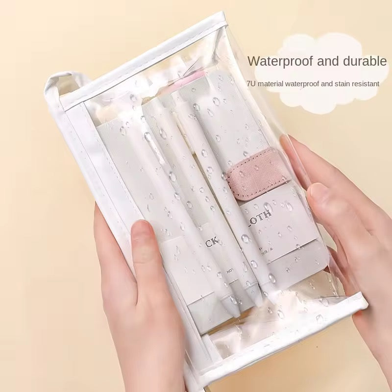 Multifunctional trasnparent pencil case