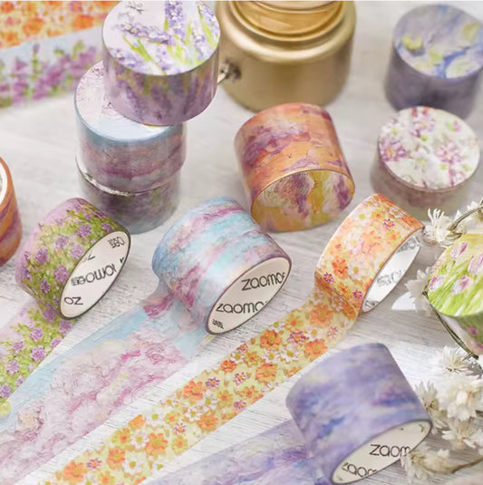 Flower theme journalling tape