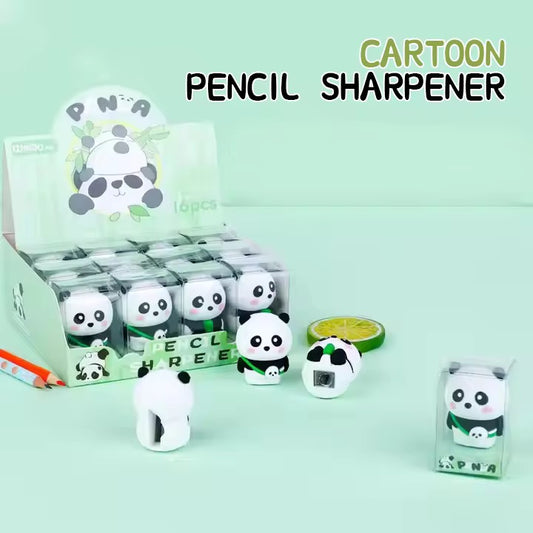 Cartoon panda shape pencil  sharpners
