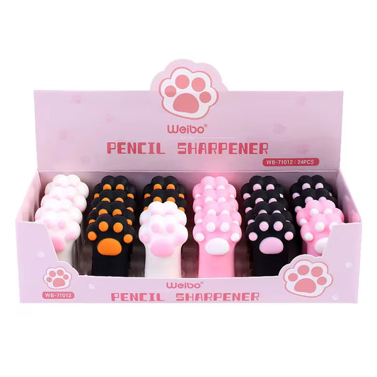 Kawaii cat paw pencil sharpners