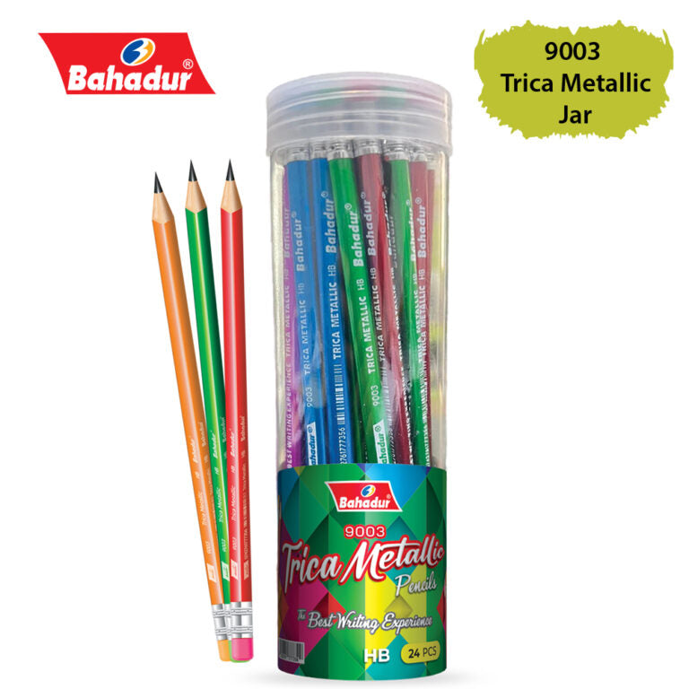 Bahadur Trica Metallic HB Pencil