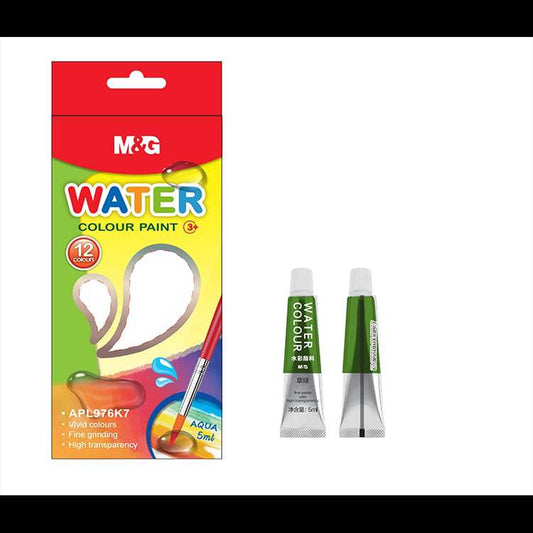 M&G Water color paint tubes 5ml pack of 12