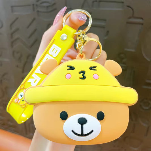 Mini coin purse silicon pouch bag pendanat